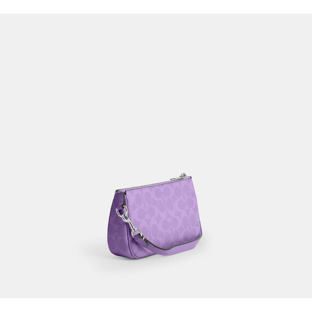 COACH Iris Nolita 19 Signature Canvas NWT Purple - Picture 9 of 12